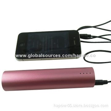 Cylinder USB speaker for iPhone 6 and iPod touch with built-in power banks 2600/3500/4000/4500mAh